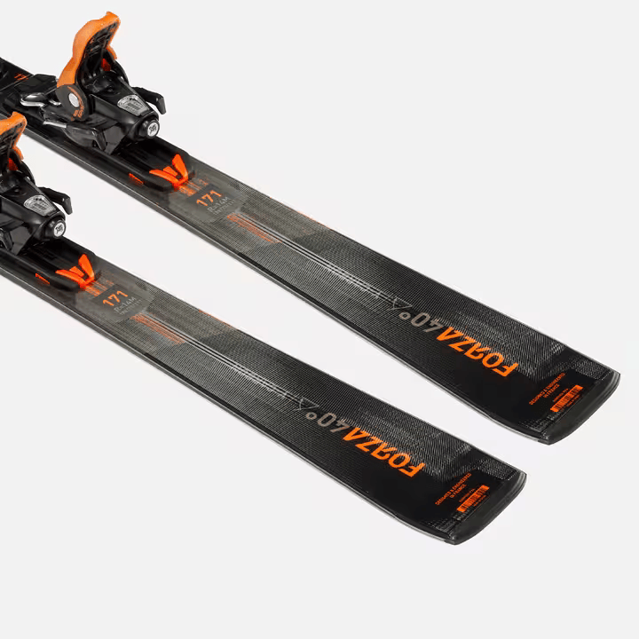Skis noir & oranges 3